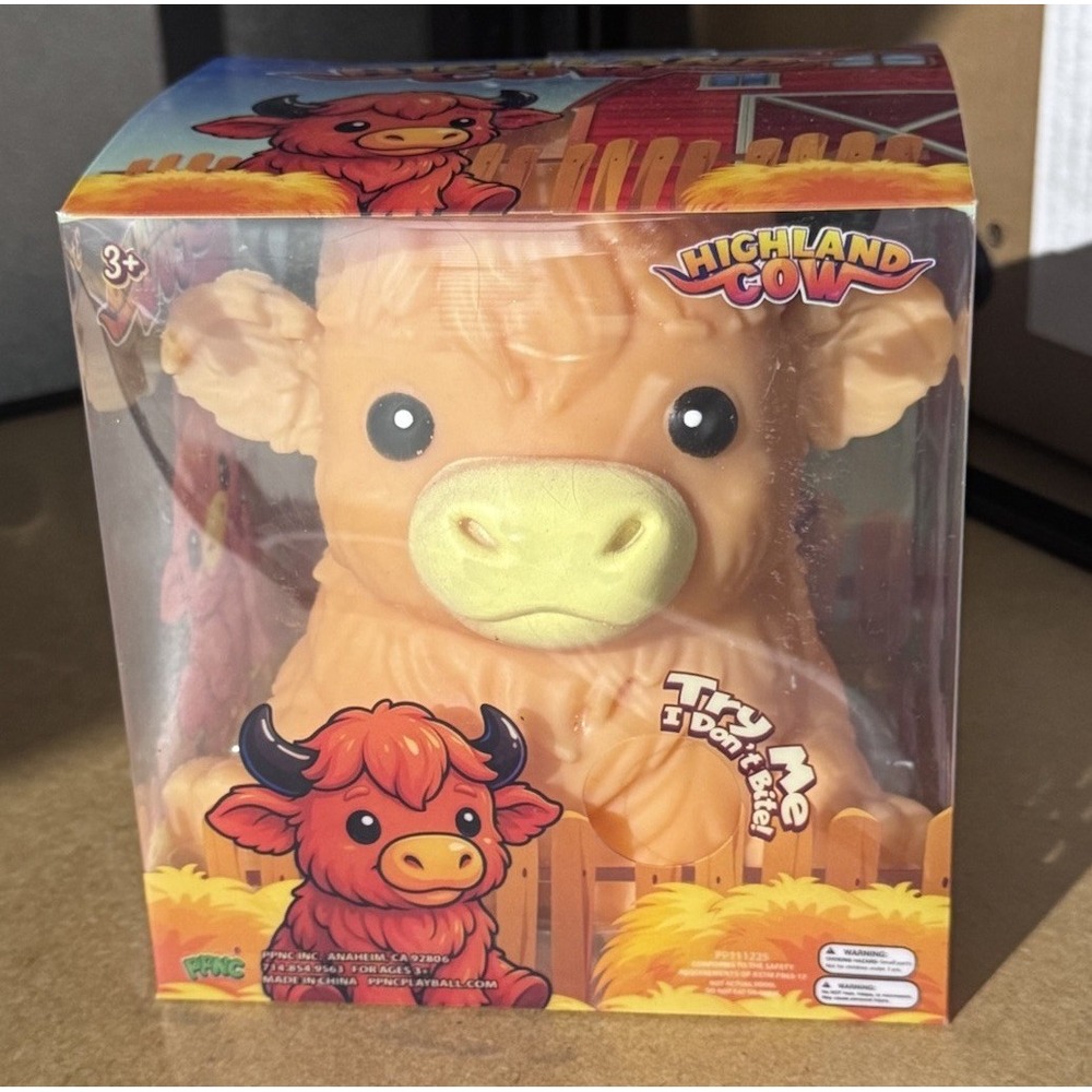 NEW! HIGHLAND COW x PPNC | RARE! Highland Cow Squish-100% AUTH | NIB-SHIPS FAST